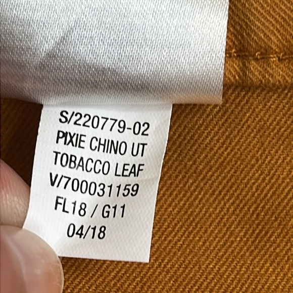 Old Navy Pixie Ankle Chino utility tobacco leaf pants - Picture 5 of 15